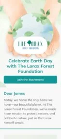 Lorax email template for mobile
