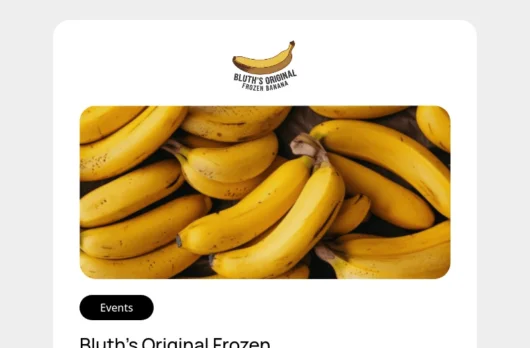 Small business email template for desktop