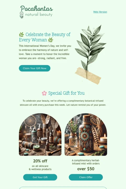 Women's Day email template