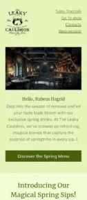 Spring email template for mobile