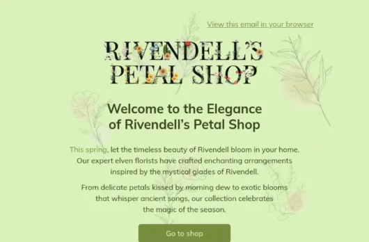Rivendell’s email template for desktop