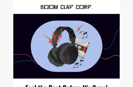 Boom Clap email template for desktop