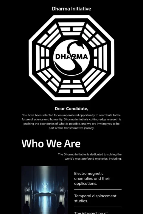 dark mode email template
