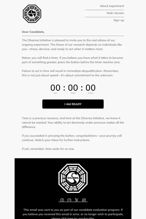 countdown timer email template