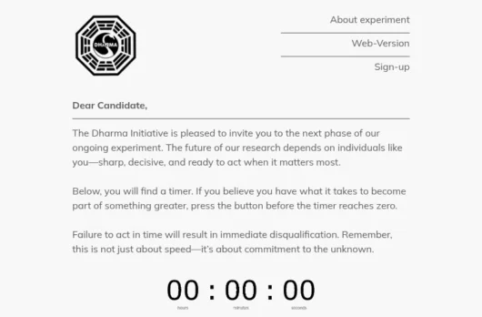 Dharma email template for desktop