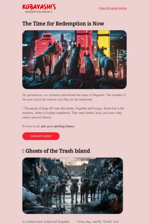 fundraising email template
