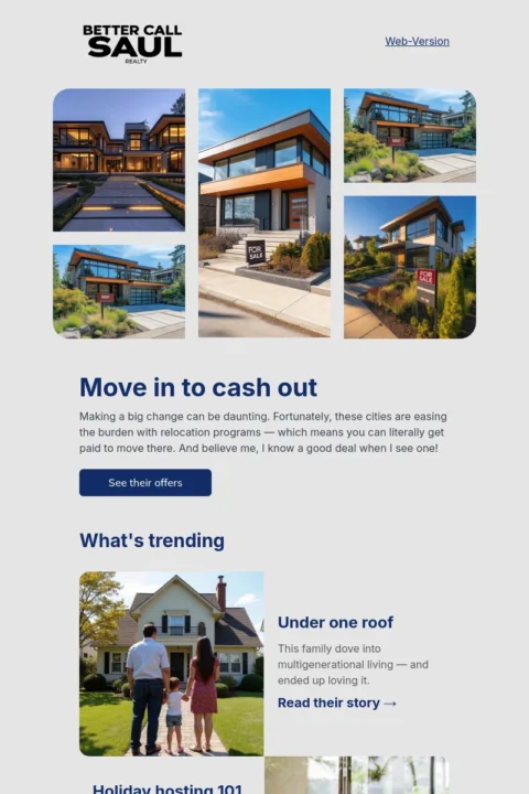 Real estate email template