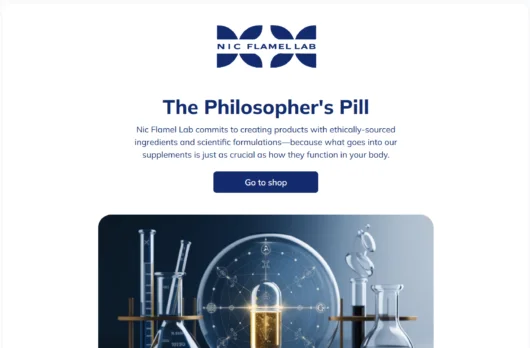 Magic Pill email template for desktop