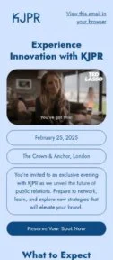KJPR email template for mobile
