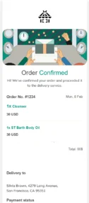 Post Office email template for mobile