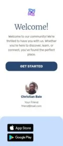 Welcome email template for mobile