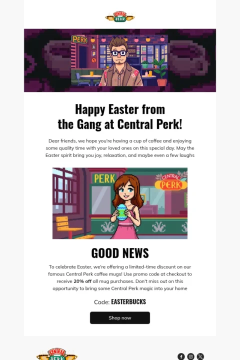 Happy Easter email template