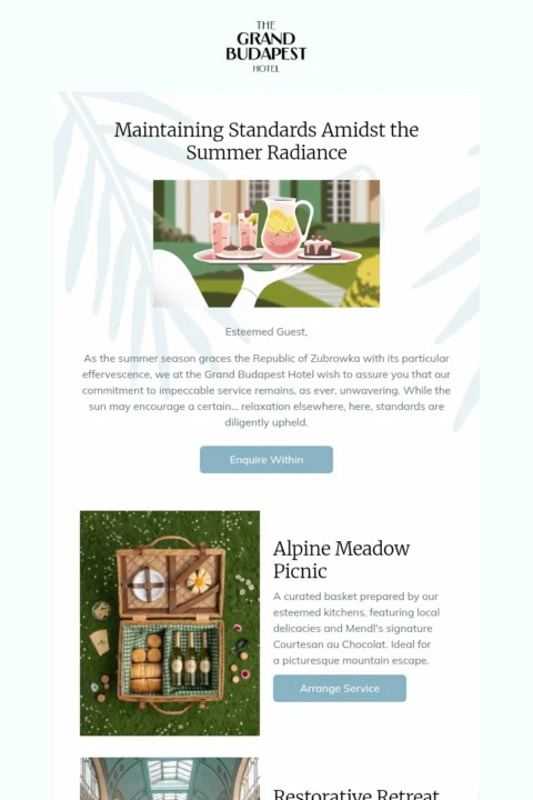 Summer email template