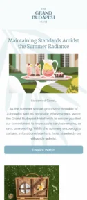 Summer email template for mobile