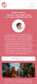 Thailand email template for mobile