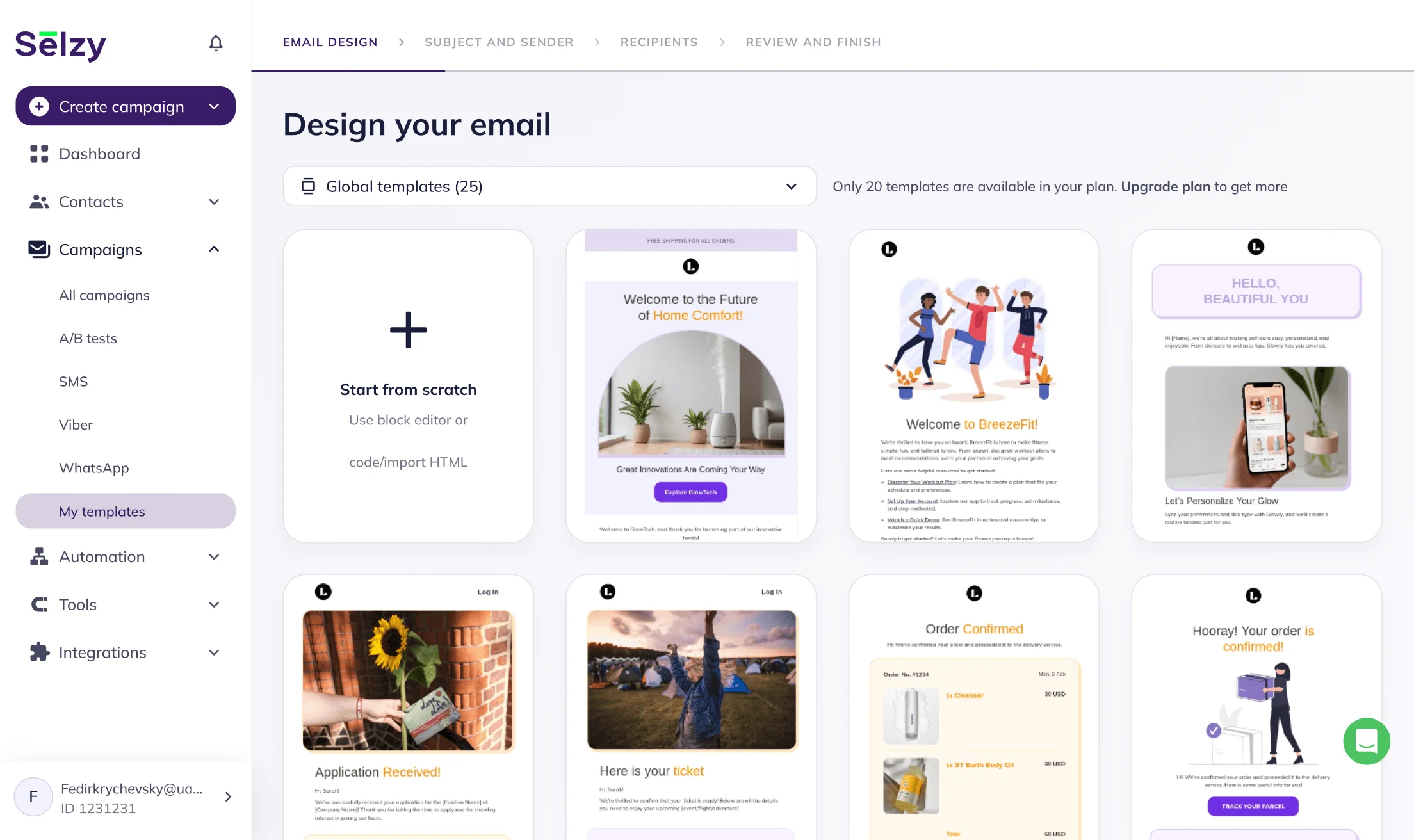 Lifecycle emails