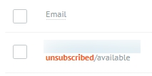 subscriber status after unsubscribing.