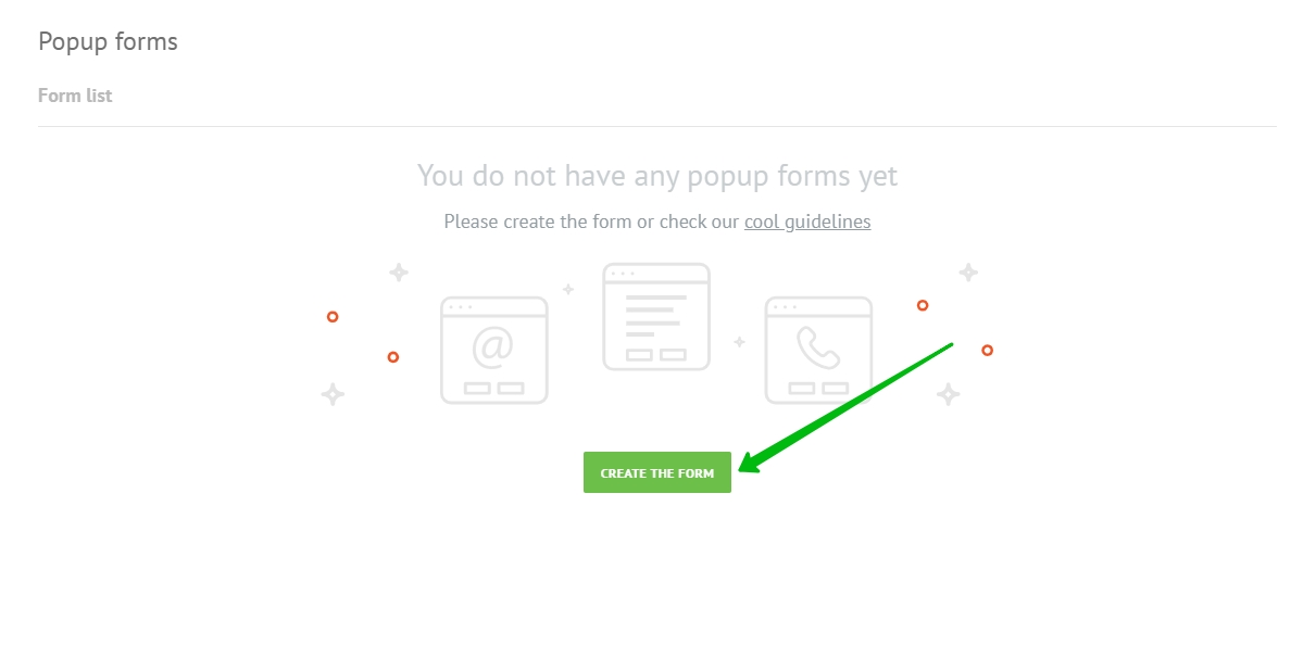 Create Pop-up Signup Forms
