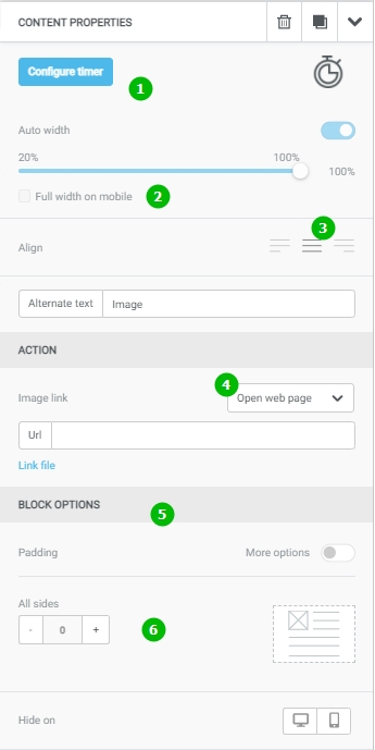 Configuring the timer in Selzy.