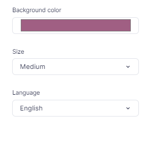 Setting colors for your timer.