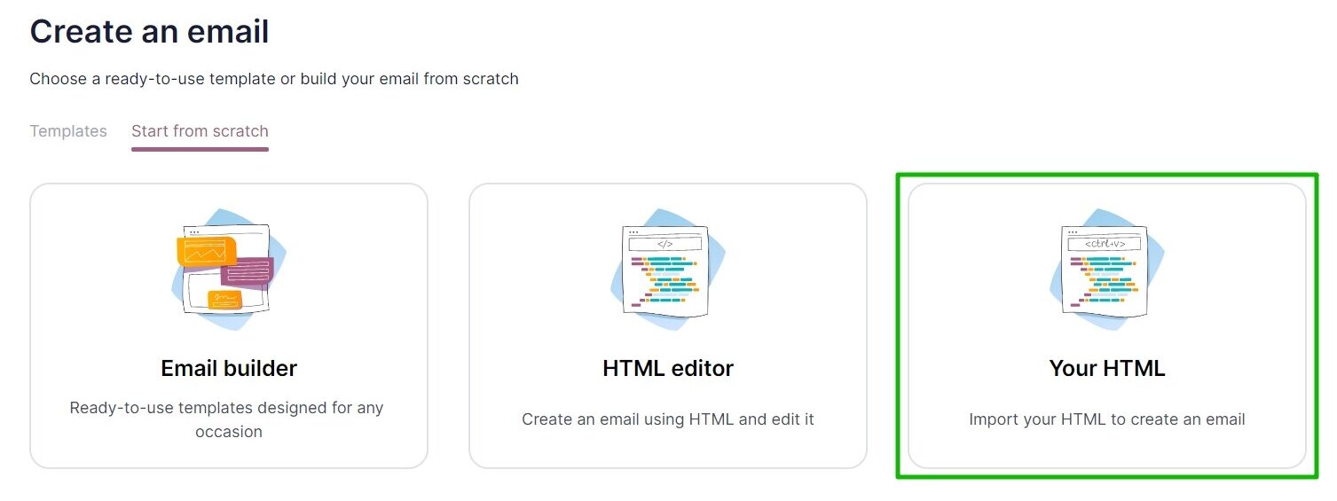 Your HTML section where you can insert your own HTML code