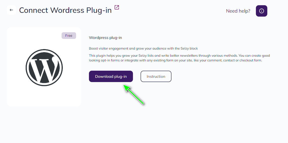 Click the Download plug-in button