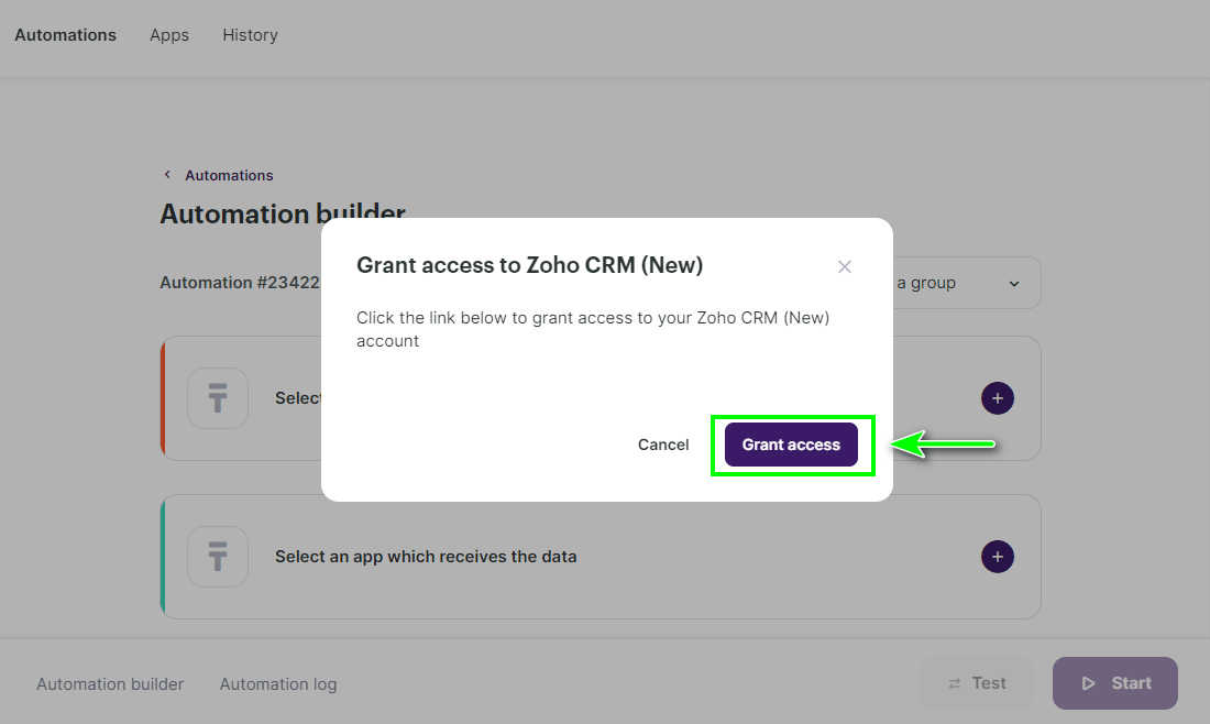 How to connect Selzy with Zoho CRM 
