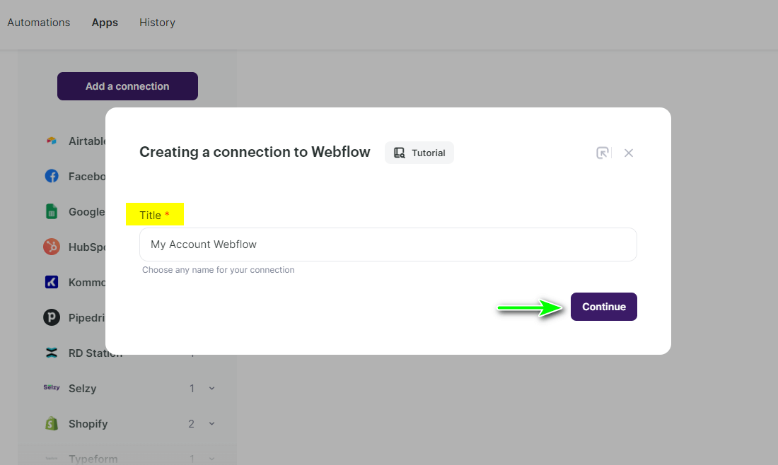 How to connect Selzy with Webflow 
