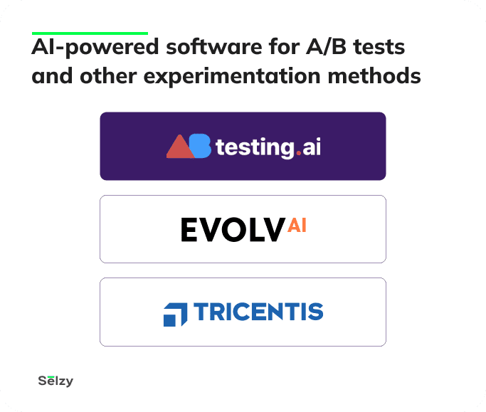AI-powered software for A/B tests and other experimentation methods