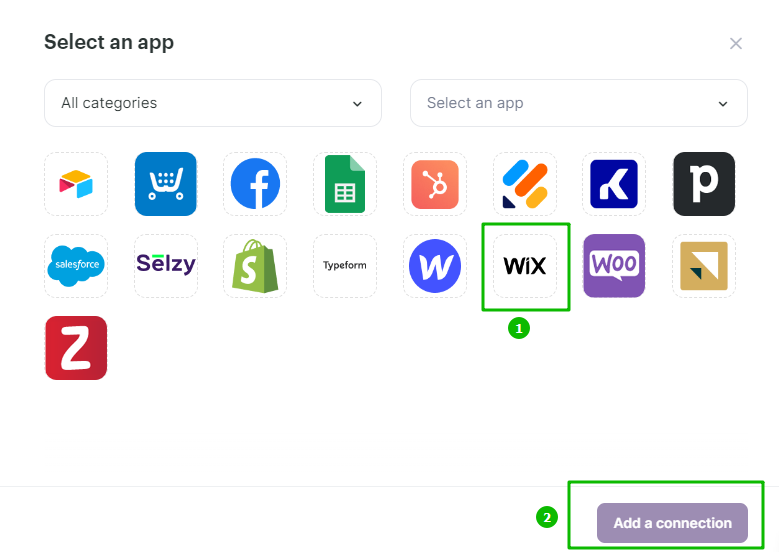 How to connect WIX with Selzy