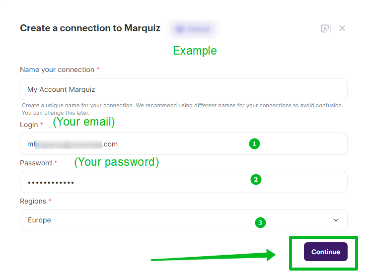 How to connect Marquiz with Selzy