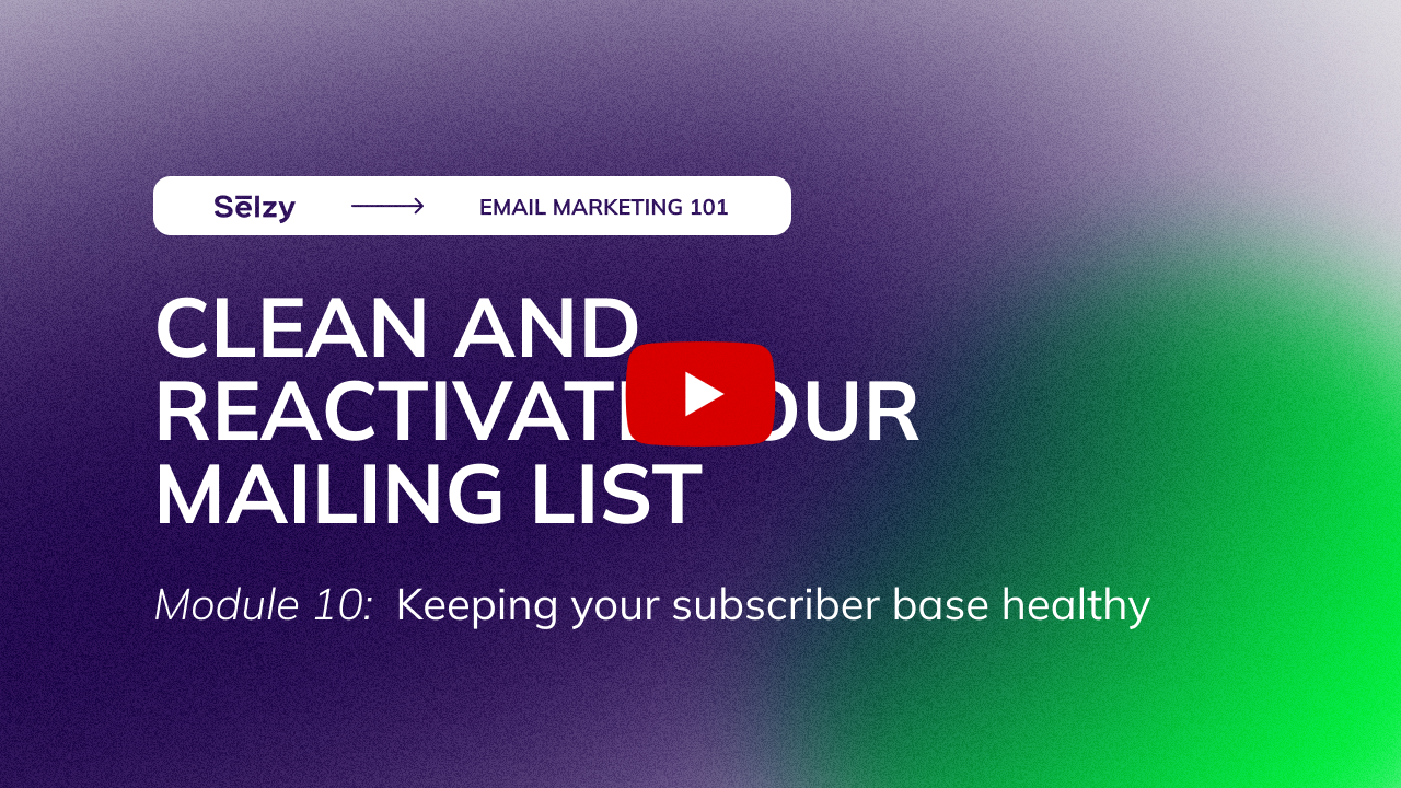 Lesson 24: How to Clean and Reactivate Your Mailing List