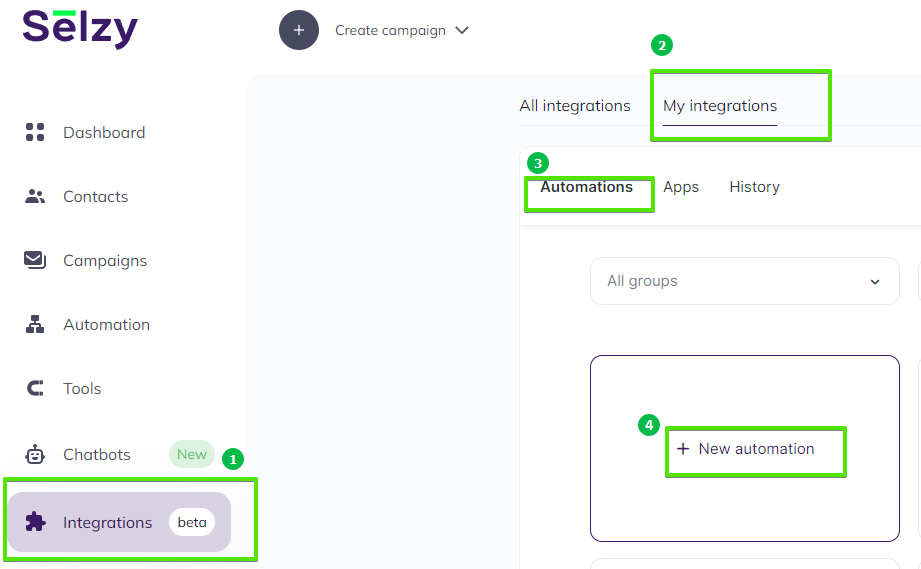 How to connect noCRM with Selzy