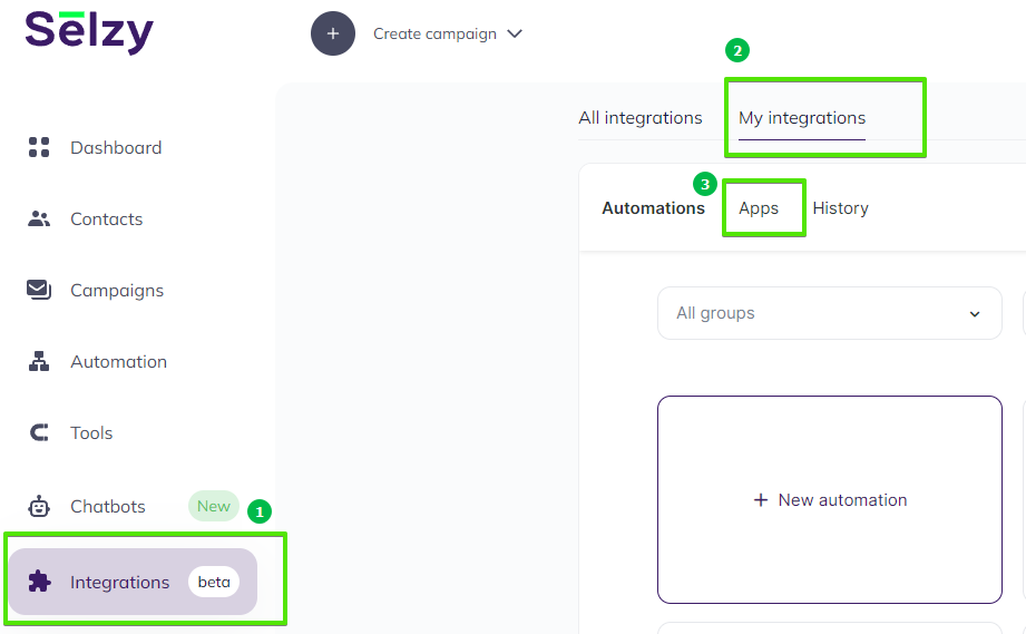 How to connect Freshsales with Selzy 