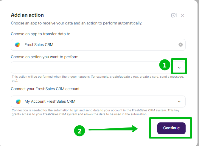 How to connect Freshsales with Selzy