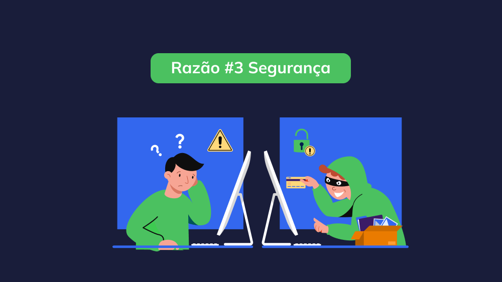 Os recursos de segurança do domínio evitam falsificações, aumentando a confiabilidade das comunicações e protegendo informações confidenciais