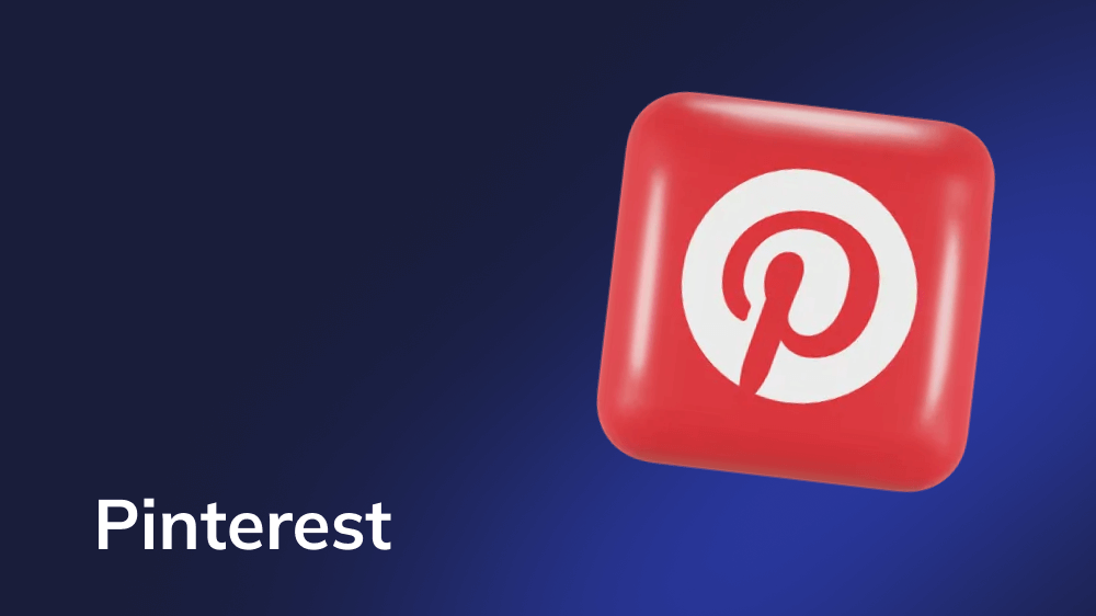 Uma representação visual do logotipo do Pinterest