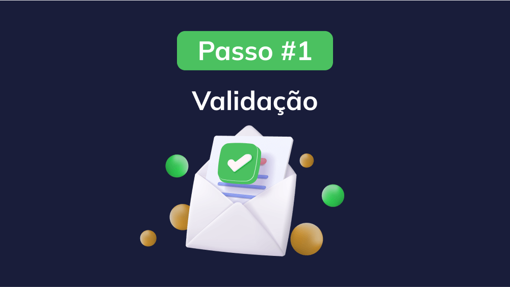 Uma imagem representando um processo de validação