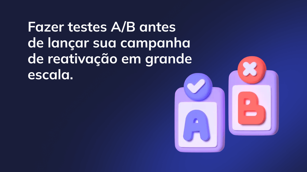 Uma ilustração representando o teste A/B