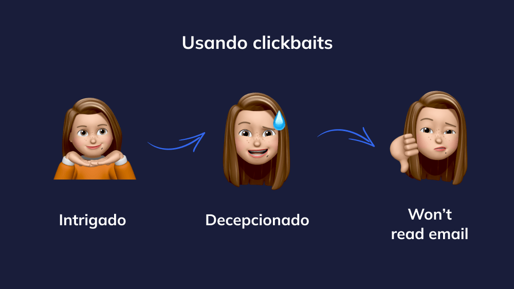 Uma ilustração que defende o combate ao clickbait, destacando o valor do conteúdo autêntico e das conexões significativas online.