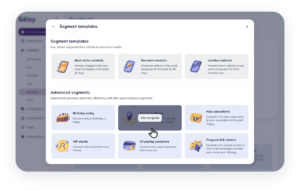 Selzy's email segmentation templates