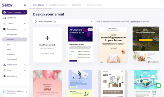 Email templates