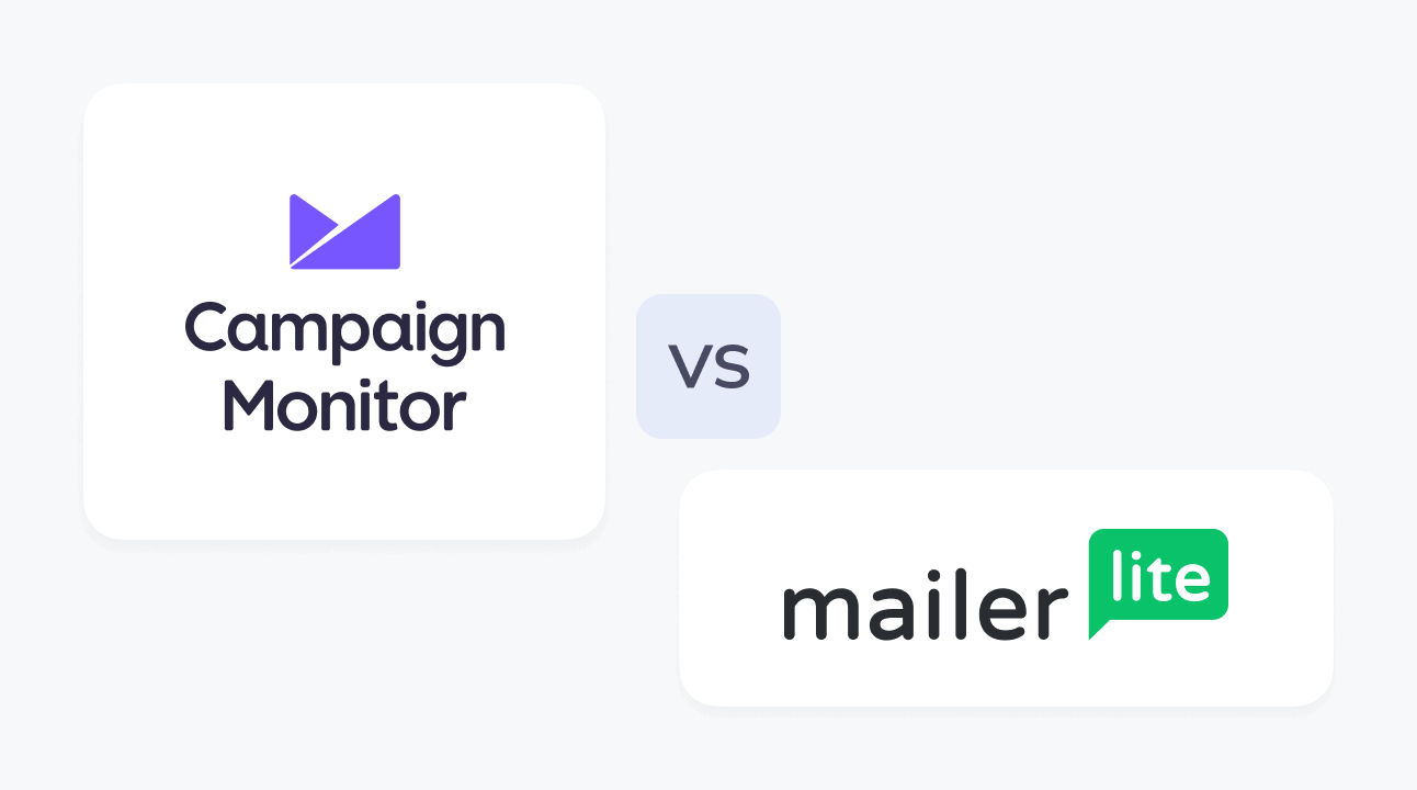 Campaign Monitor vs MailerLite comparison