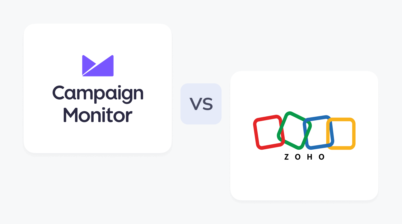 Campaign Monitor vs Zoho Campaigns comparison