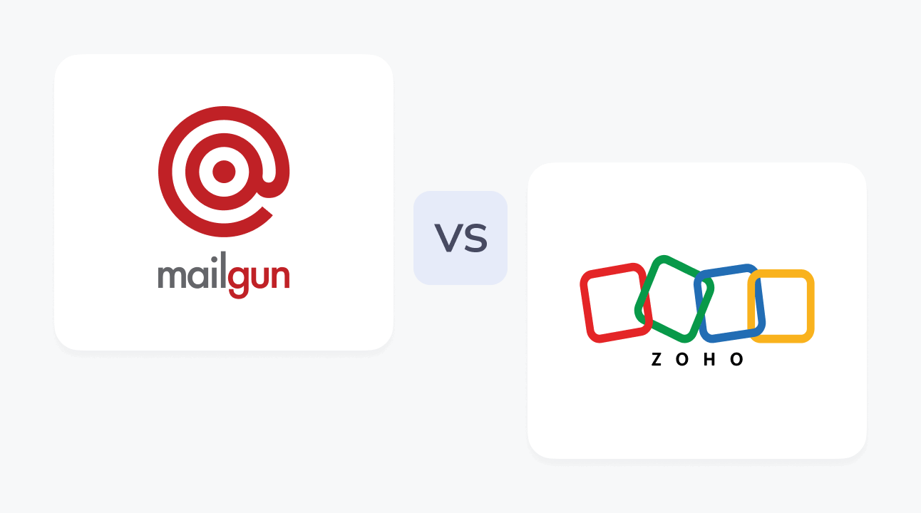 Mailgun vs Zoho Campaigns comparison