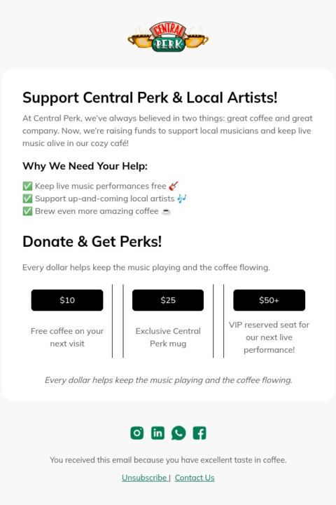 fundraising email template