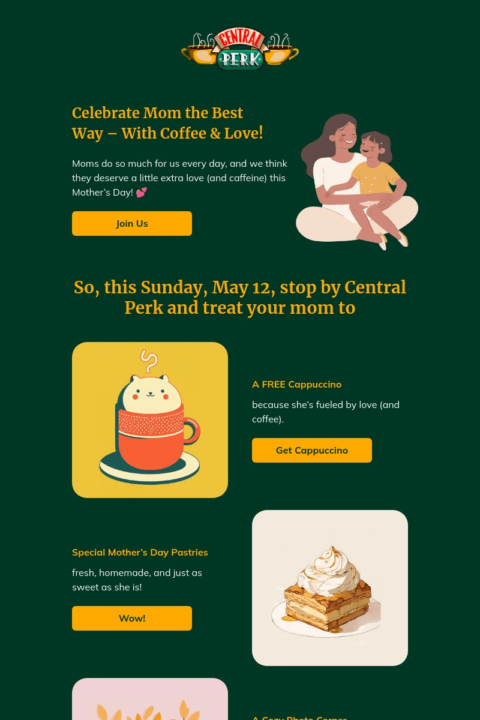 Mother's Day email template