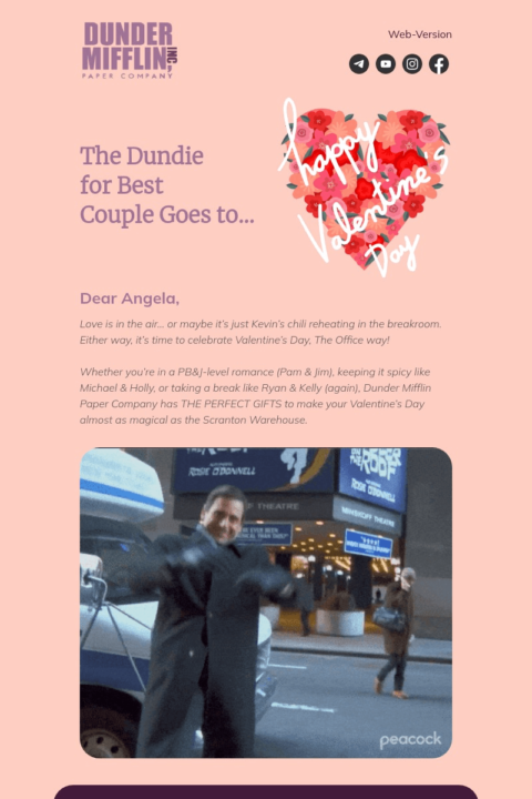 Valentine's Day email template