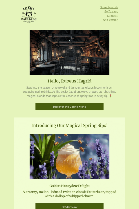 Spring email template