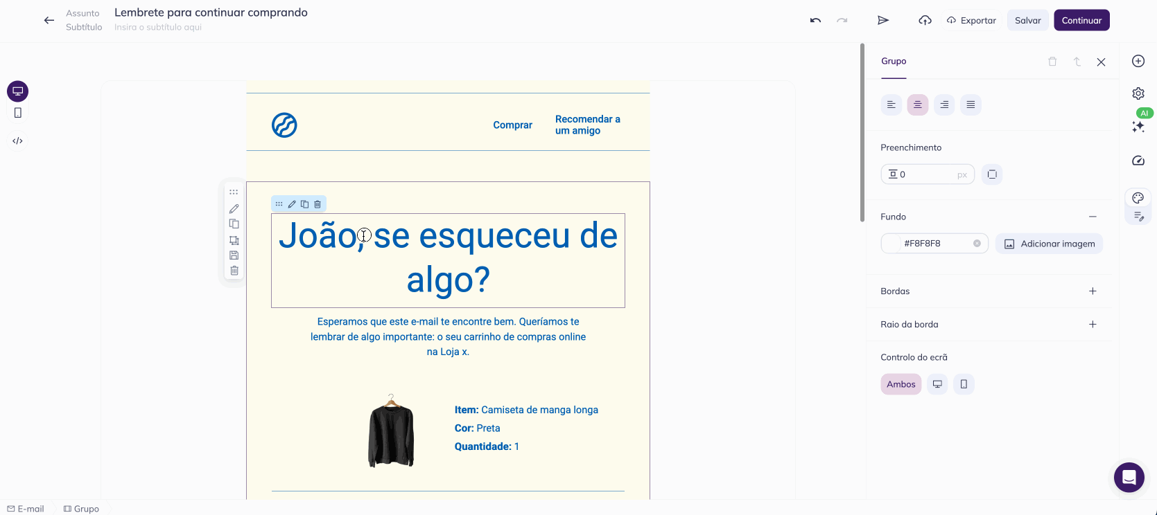 Como substituir uma parte do texto com uma merge tag 